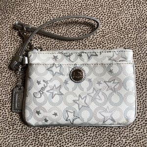Coach zipper wristlet